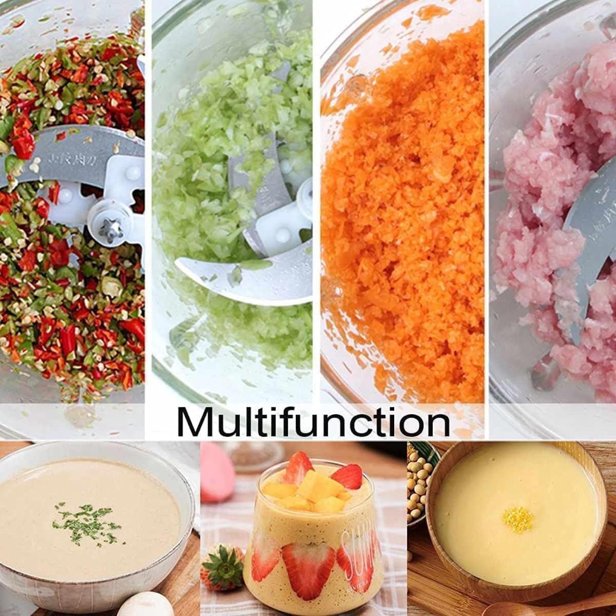Stainless Steel Fully Automatic Meat Grinder, Household Stainless Steel Grinder, 2-Speed 400W Meat Grinder, Electric Multi-Functional Small Grinder, Food Processing Mixer