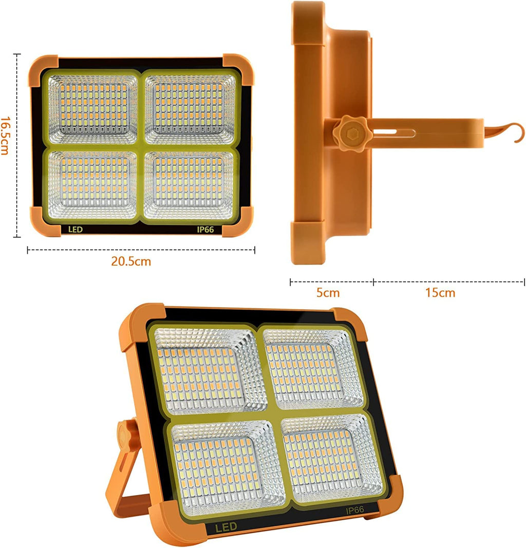 Easy Portable LED Work Solar Light 100W 16500mAh 10000 LM