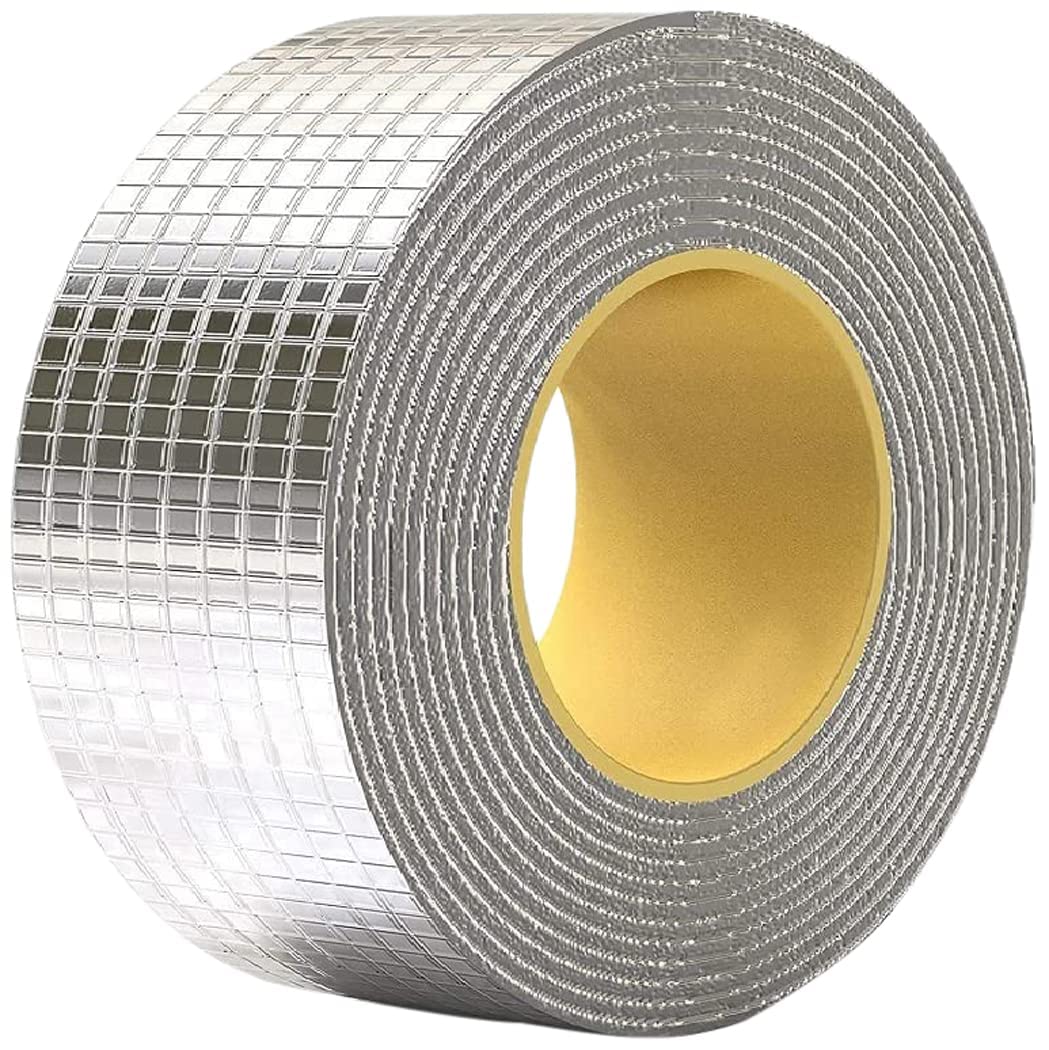 Super Strong Adhesive Waterproof tape Permanent Repair Roof Water Leakage Solution Rubber Foil Suitable for Roof Leak, surface Crack, Window Sill Gap, Boat Sealing, Tank Leak (4 Inch (10CM*5M))