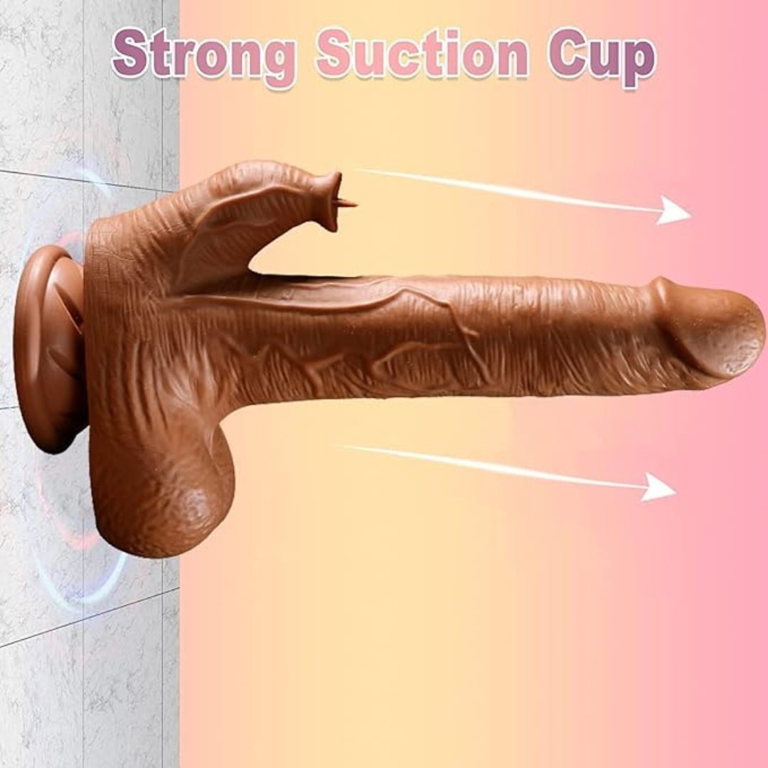 Thrusting toy With Clitoral Stimulation