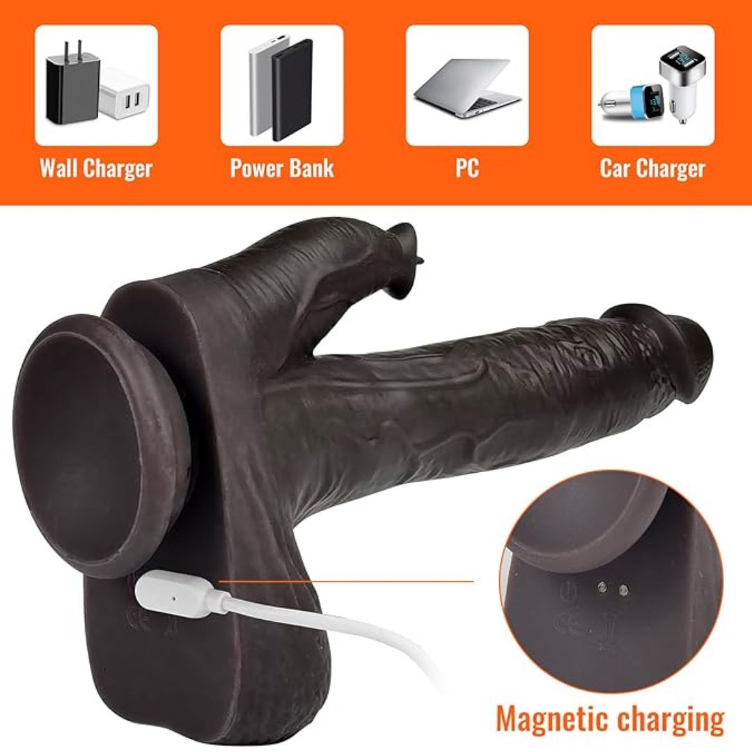 Thrusting toy With Clitoral Stimulation